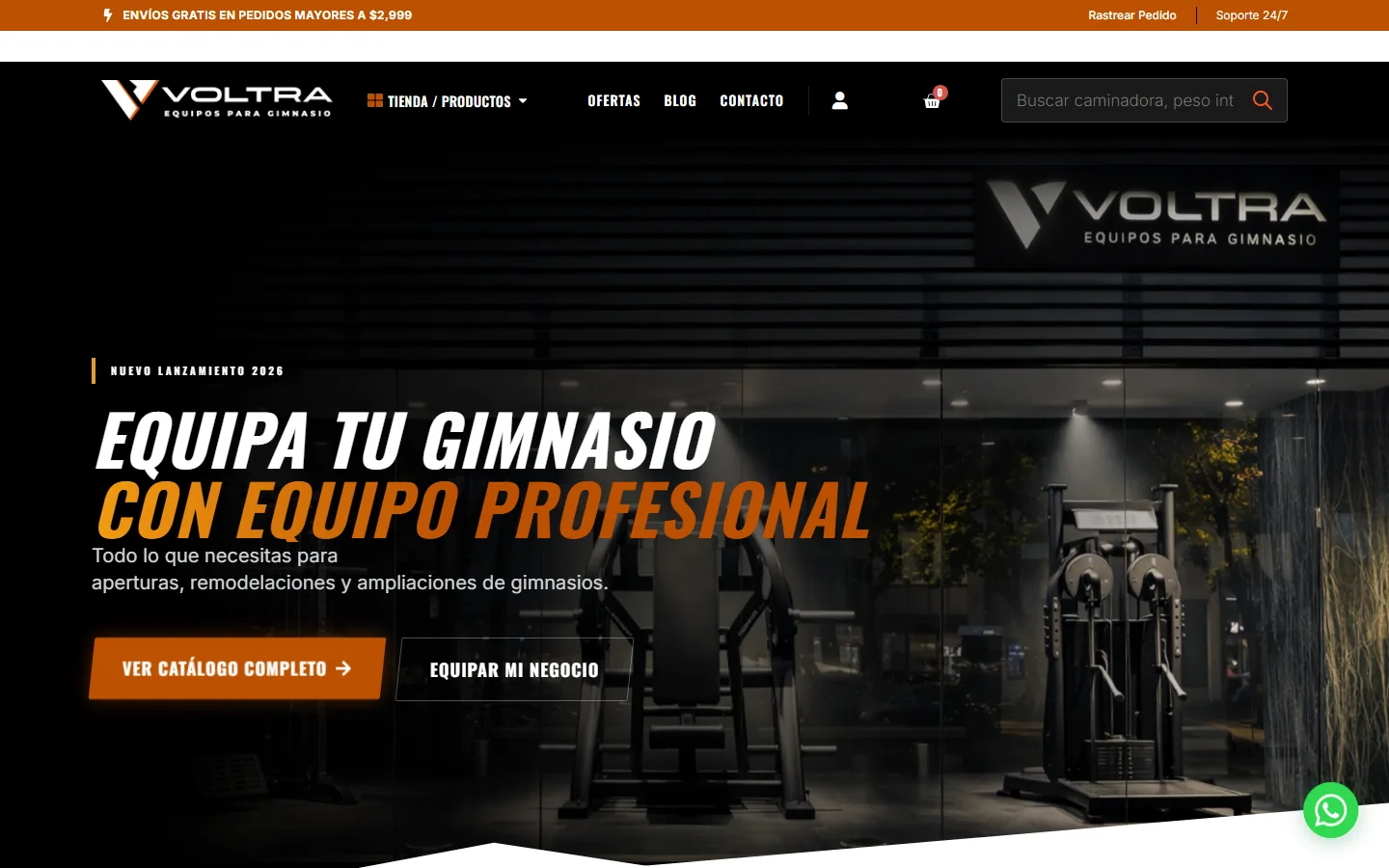 Portada de Voltra equipos para gimnasio