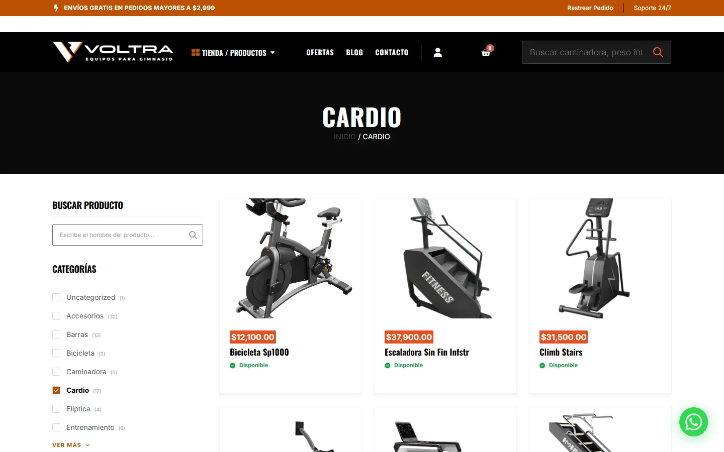 Categoría de cardio